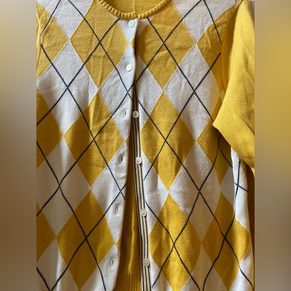 Gently used Lands end argyle sweater Size Small (6/8) - Picture 2 of 6